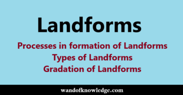 Landform: Types| Processes in Formation| Gradation of Landform