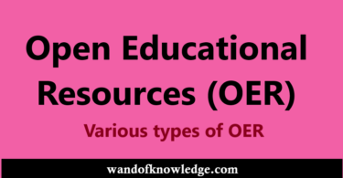 Various Open Educational Resources